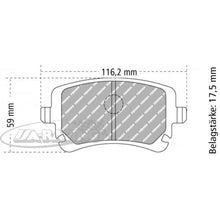 FCP1655 Ferodo Bremsbelag