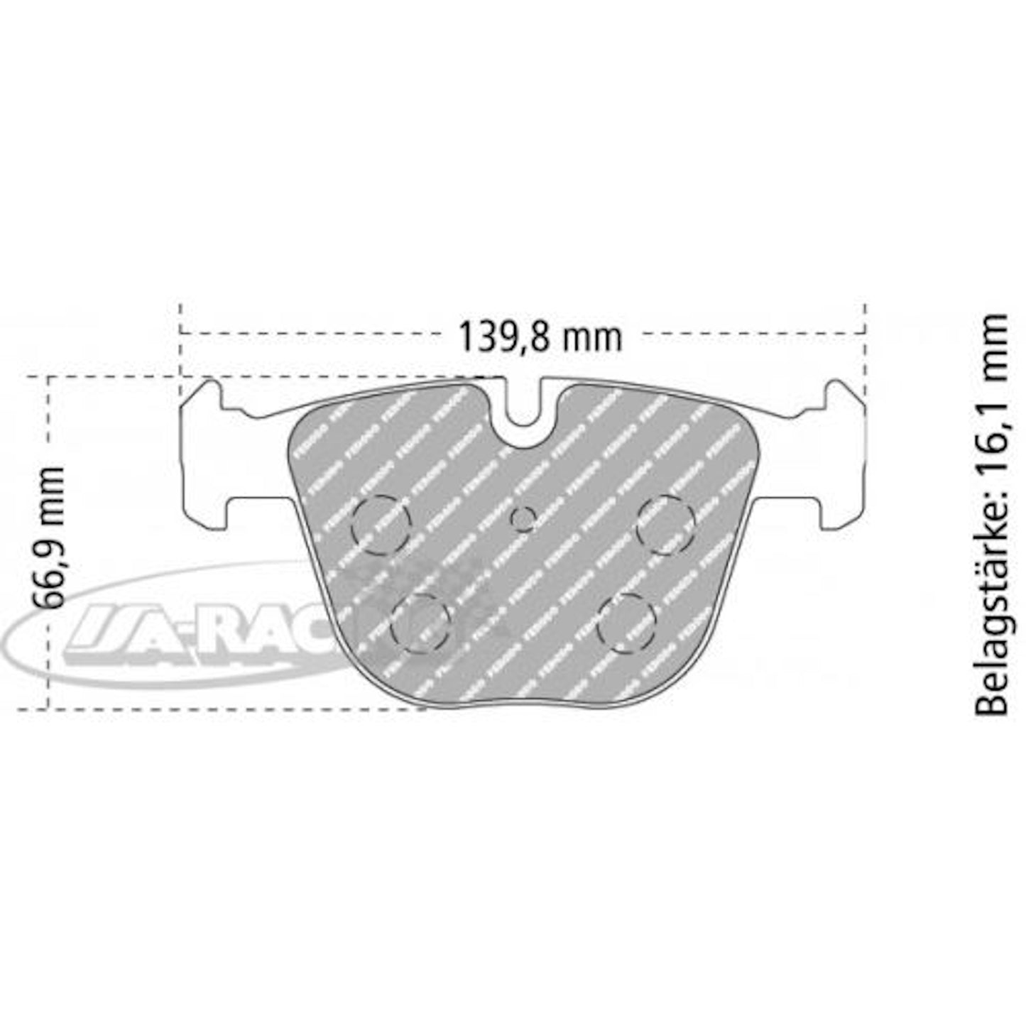 FCP1672 Ferodo Bremsbelag