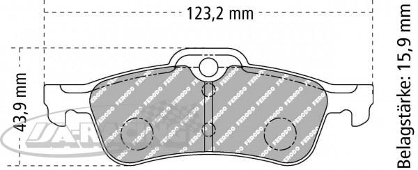 FDS1676 Ferodo Bremsbelag
