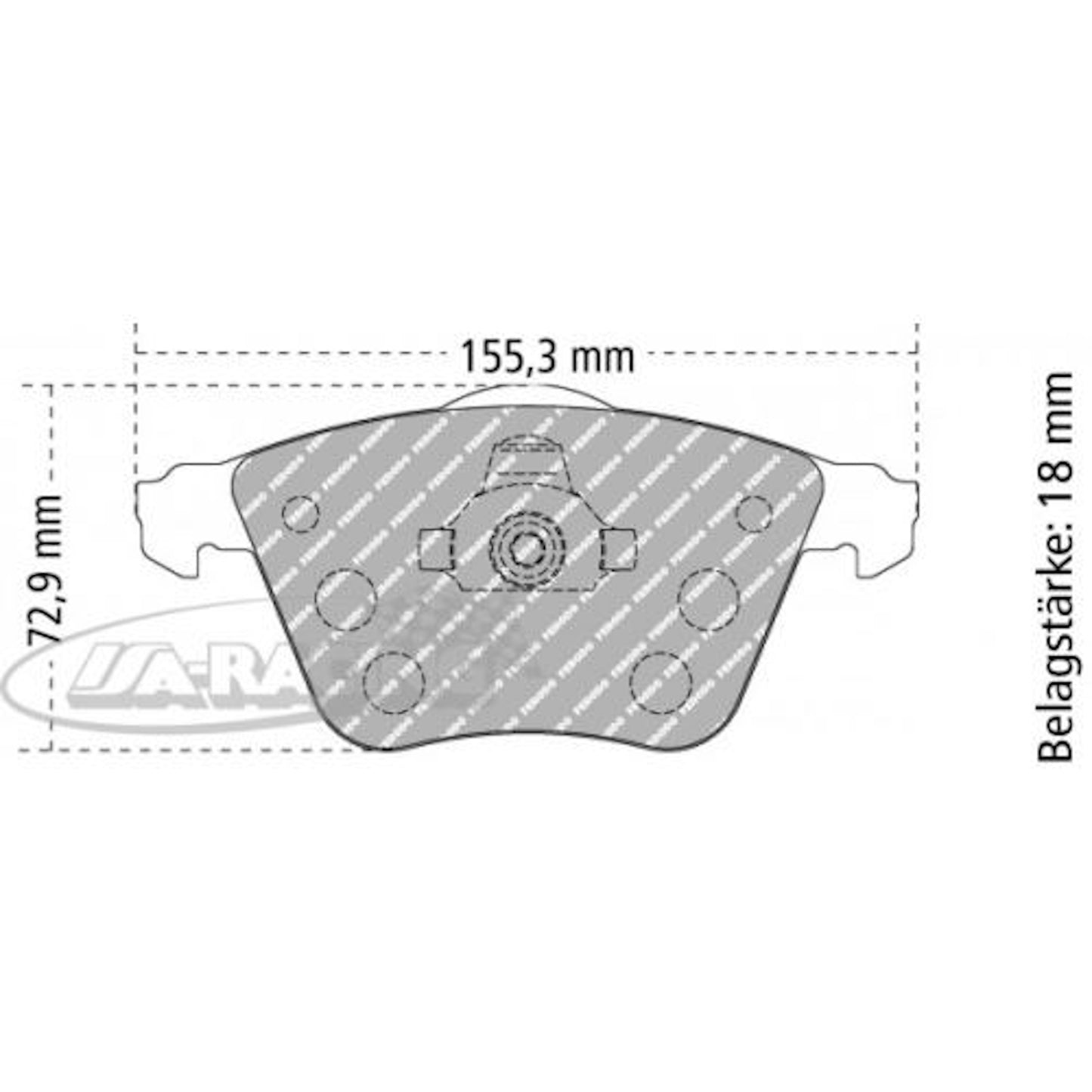 FCP1706 Ferodo Bremsbelag