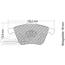 FCP1706 Ferodo Bremsbelag