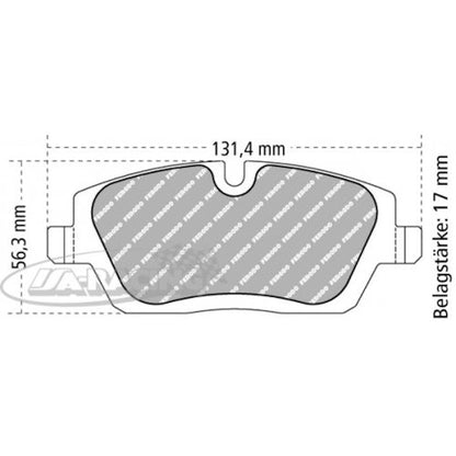 FCP1747 Ferodo Bremsbelag