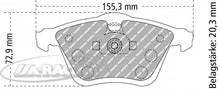 FDS1765 Ferodo Bremsbelag
