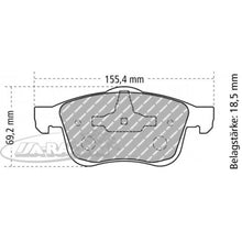 FCP1805 Ferodo Bremsbelag