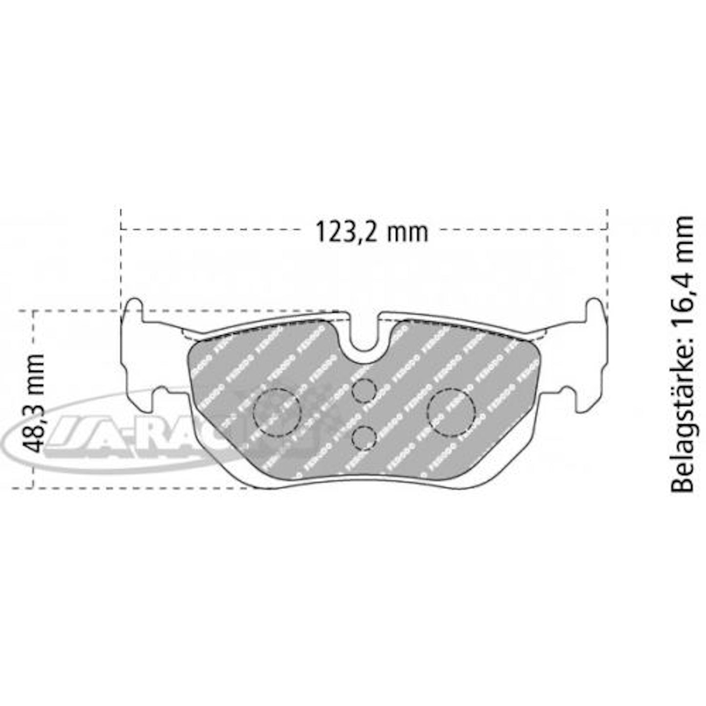 FCP1807 Ferodo Bremsbelag
