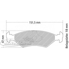 FCP206 Ferodo Bremsbelag