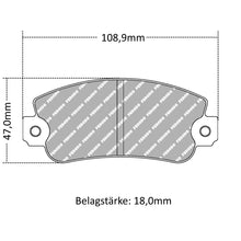 FCP351 Ferodo Bremsbelag