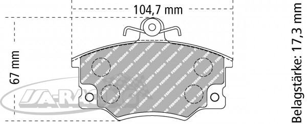 FDS370 Ferodo Bremsbelag