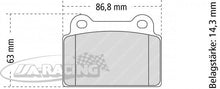FDS4168 Ferodo Bremsbelag