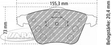 FDS4223 Ferodo Bremsbelag