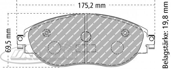 FDS4425 Ferodo Bremsbelag