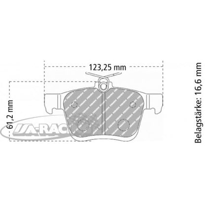 FCP4434 Ferodo Bremsbelag