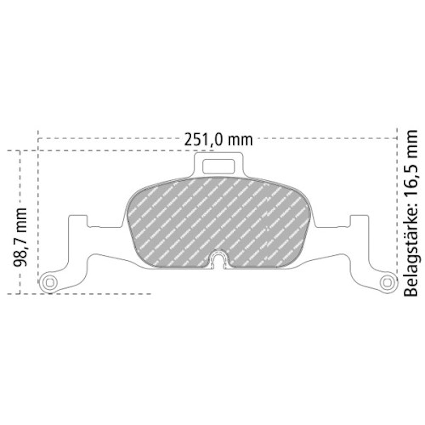 FCP4616 Ferodo Bremsbelag