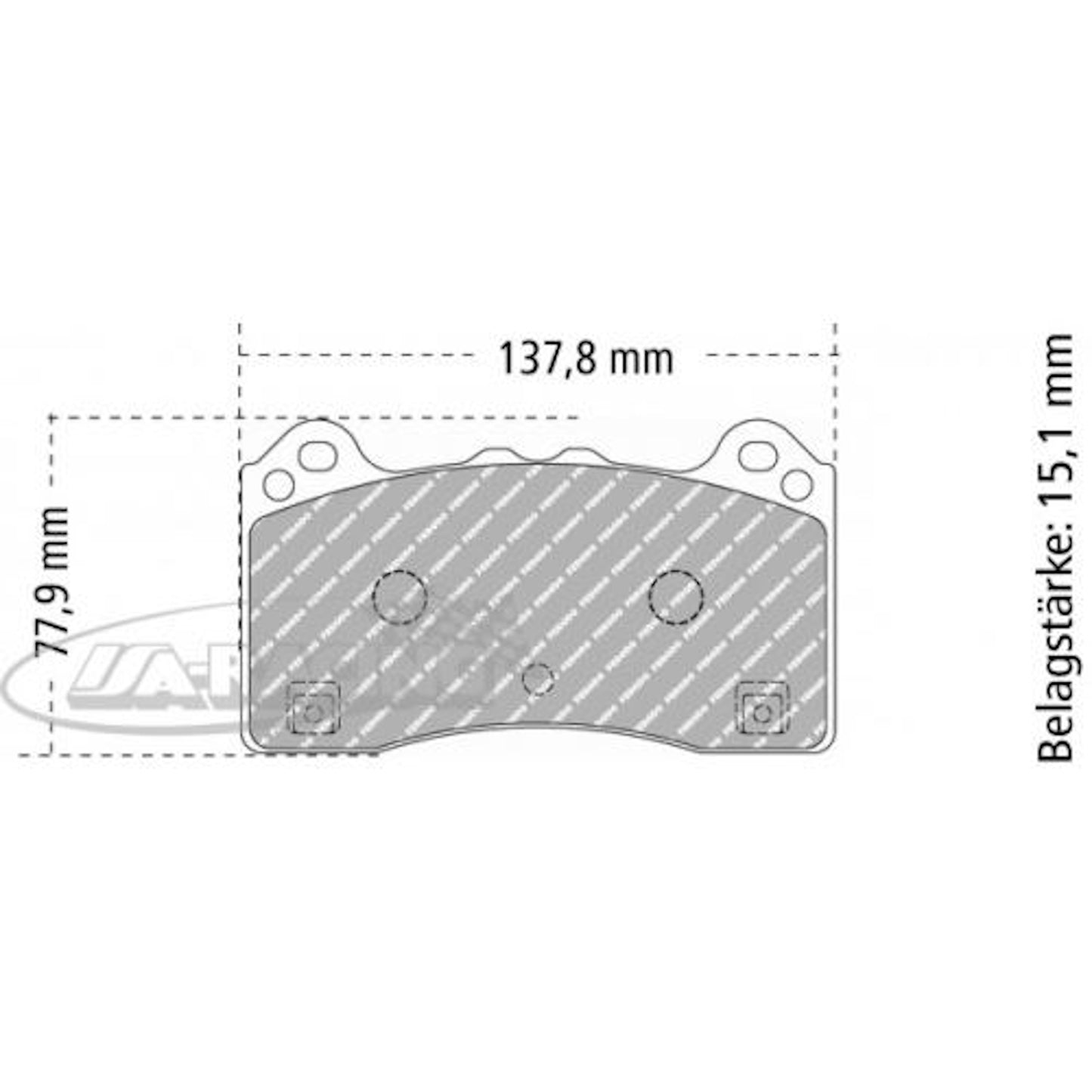 FCP4830 Ferodo Bremsbelag