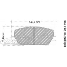 FCP5099 Ferodo Bremsbelag