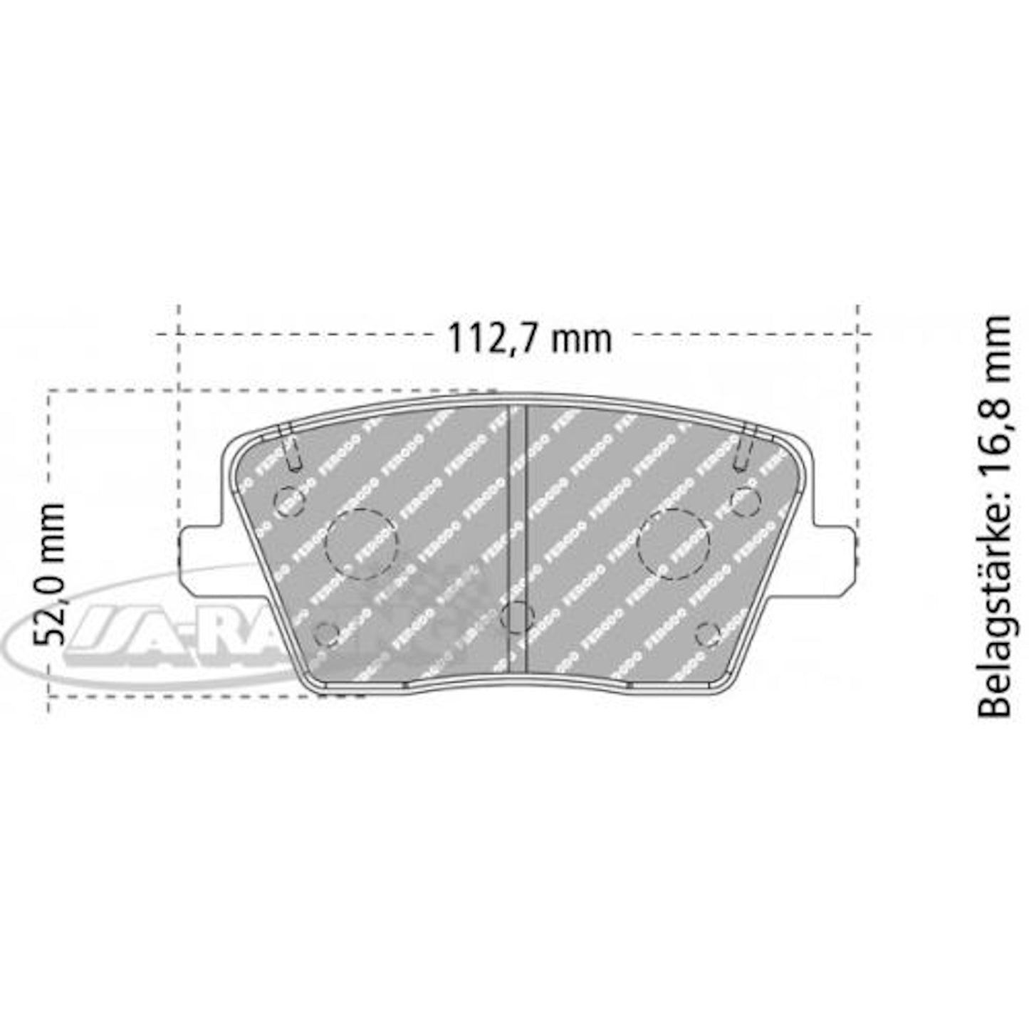 FCP5100 Ferodo Bremsbelag