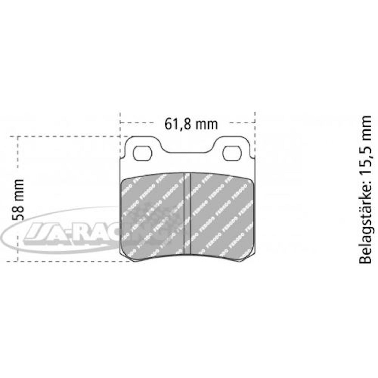 FCP586 Ferodo Bremsbelag