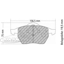 FCP590 Ferodo Bremsbelag
