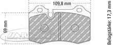 FDS721 Ferodo Bremsbelag