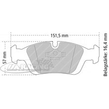 FCP725 Ferodo Bremsbelag