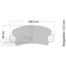 FCP72 Ferodo Bremsbelag