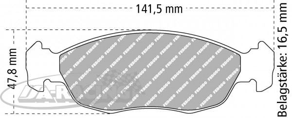 FDS876 Ferodo Bremsbelag
