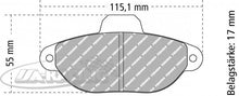 FDS925 Ferodo Bremsbelag