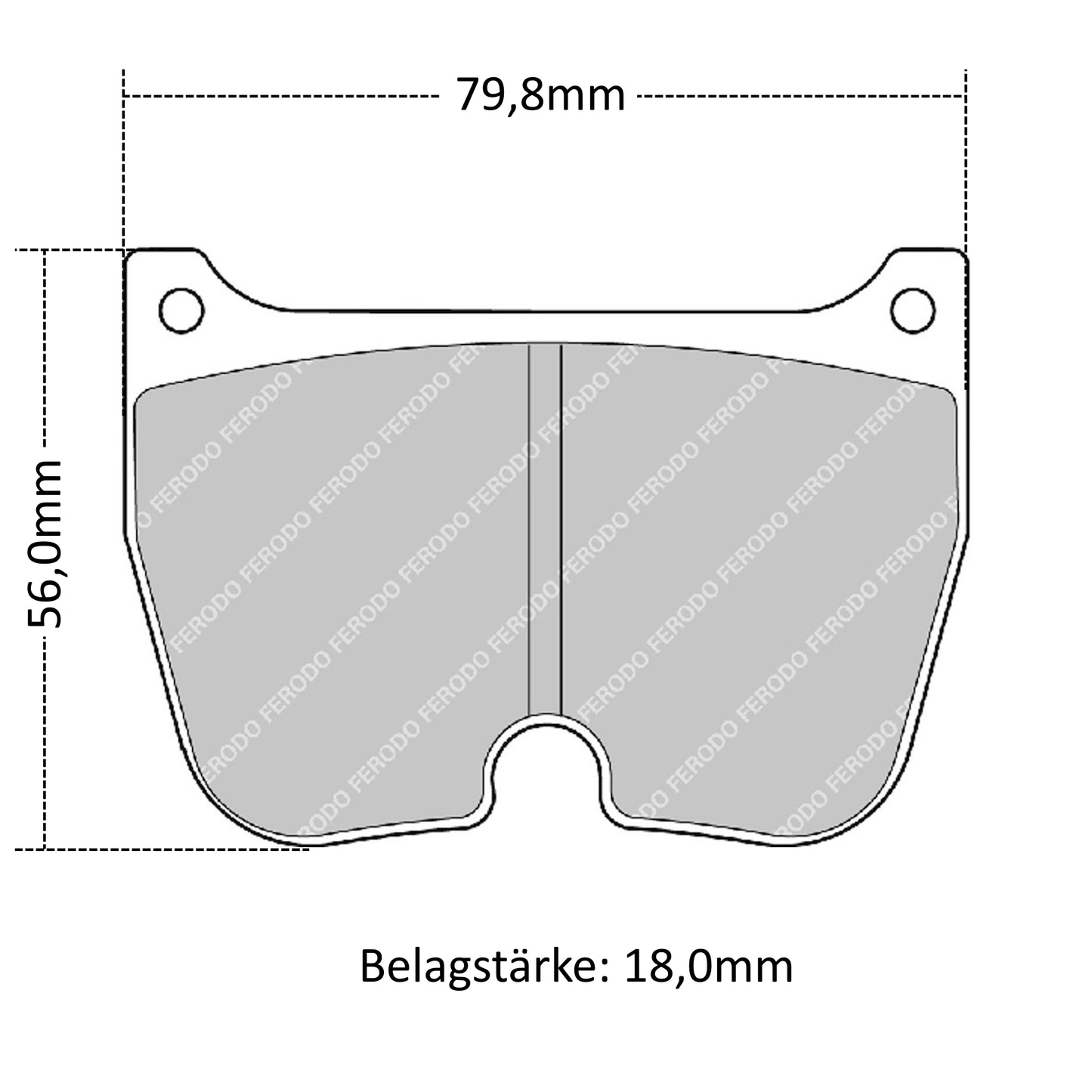 FRP1058 Ferodo Bremsbelag
