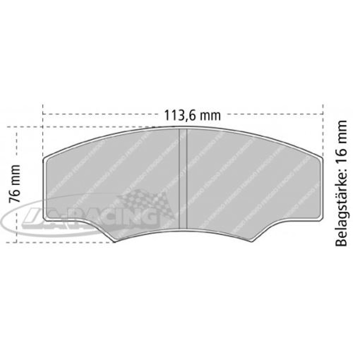 FRP218 Ferodo Bremsbelag