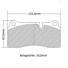 FRP3028 Ferodo Bremsbelag