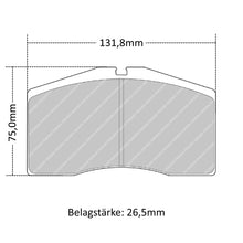 FRP3042 Pagid Bremsbelag