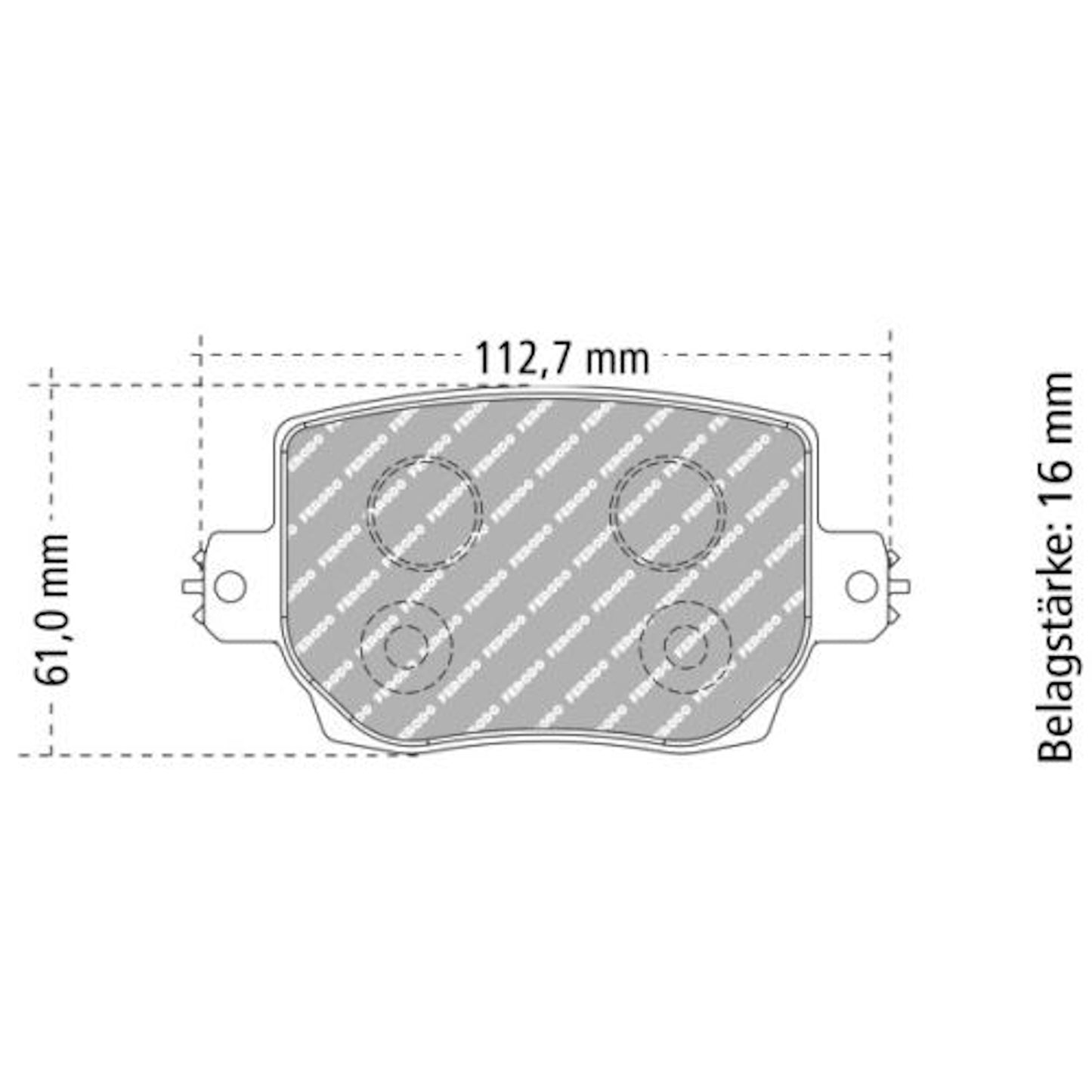 FRP3162 Ferodo Bremsbelag