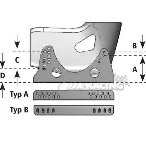 Universalkonsole schwarz, Länge 400mm