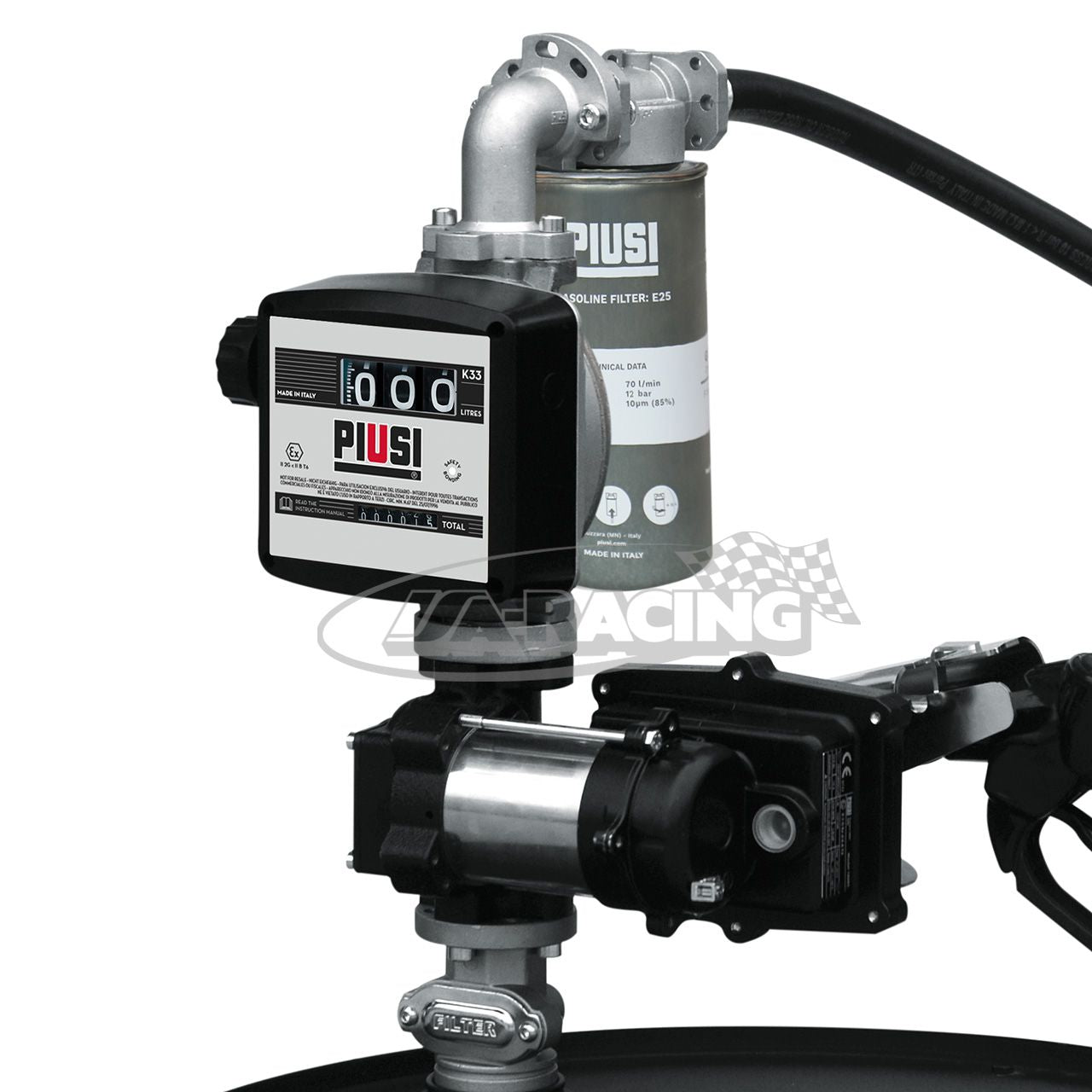 Fasspumpe ATEX, für Benzin/Diesel, 12V mit Zählwerk