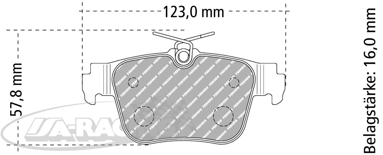 FCP5357 Ferodo Bremsbelag