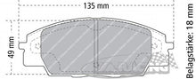 FDS1444 Ferodo Bremsbelag