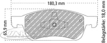 FCP4930 Ferodo Bremsbelag