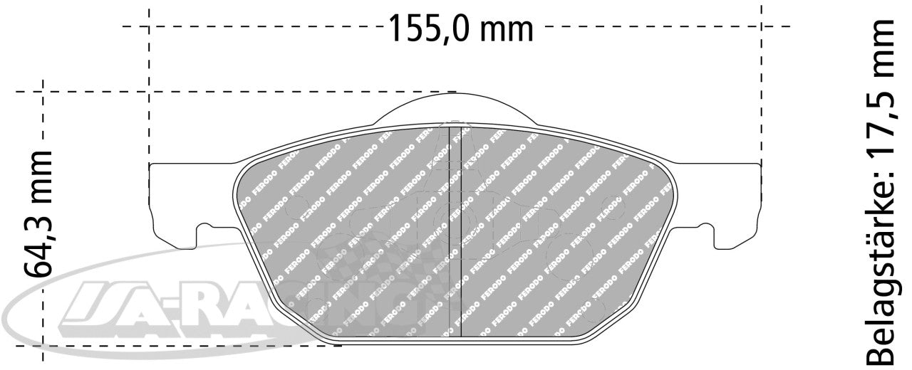 FCP4868 Ferodo Bremsbelag