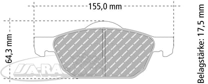 FCP4868 Ferodo Bremsbelag