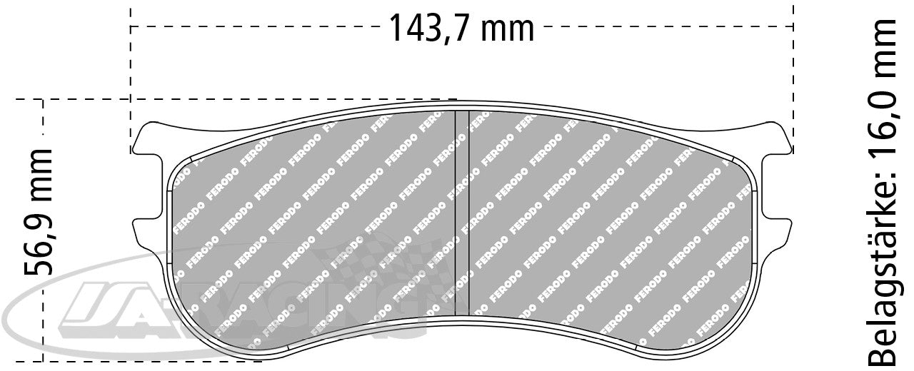 FRP3163 Ferodo Bremsbelag