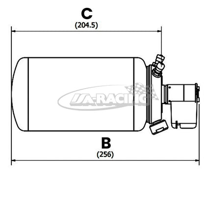 ZERO 175 COLDFIRE/MONNEX, 1- Kammer Aluminiumbehälter mit FIA homologation