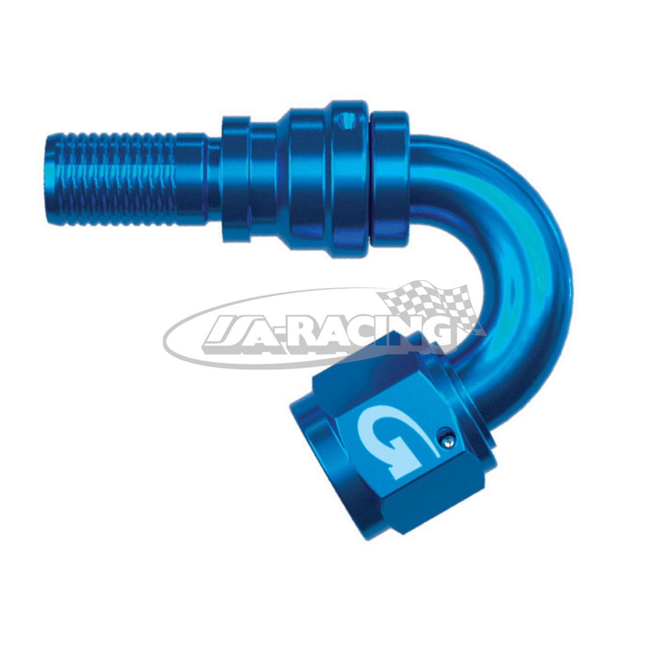 G-Line Aluminium Anschluss Serie 4000 verpressbar, 150 Grad Rohrbogen mit Drehausgleich