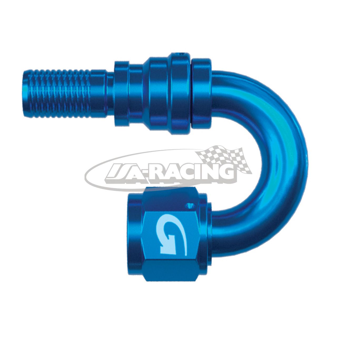 G-Line Aluminium Anschluss Serie 4000 verpressbar, 180 Grad Rohrbogen mit Drehausgleich