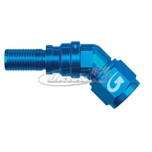 G-Line Aluminium Anschluss Serie 4000 verpressbar, 45 Grad Blockwinkel mit Drehausgleich