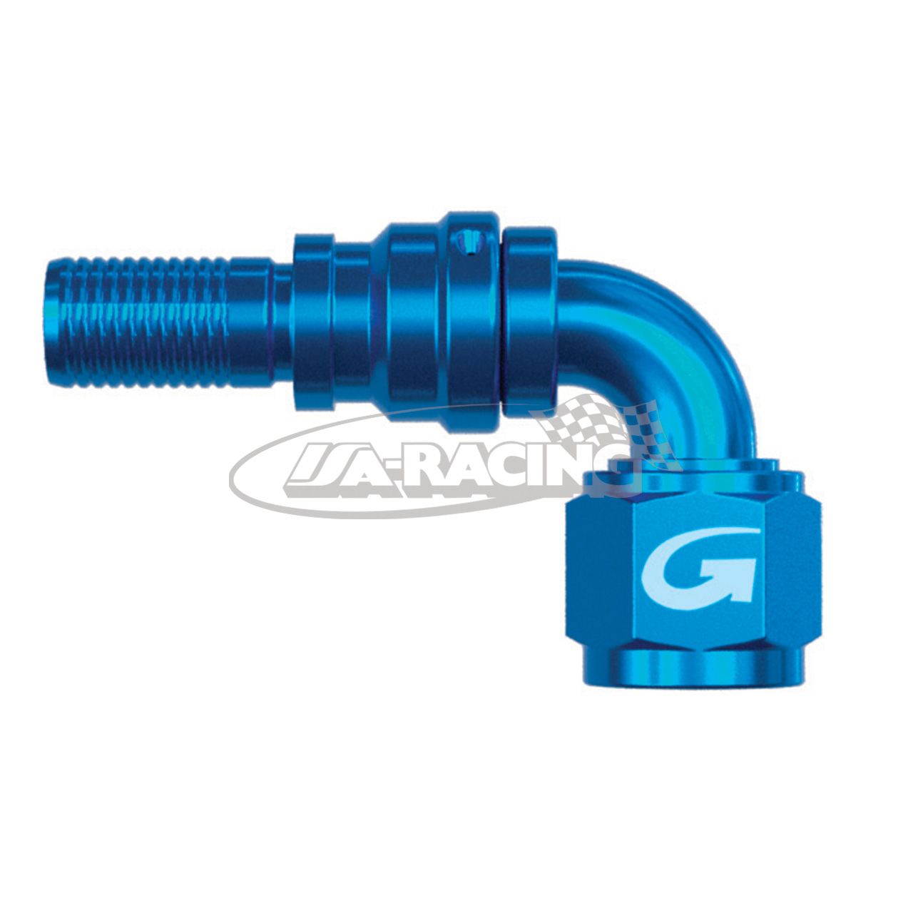 G-Line Aluminium Anschluss Serie 4000 verpressbar, 90 Grad Rohrbogen mit Drehausgleich