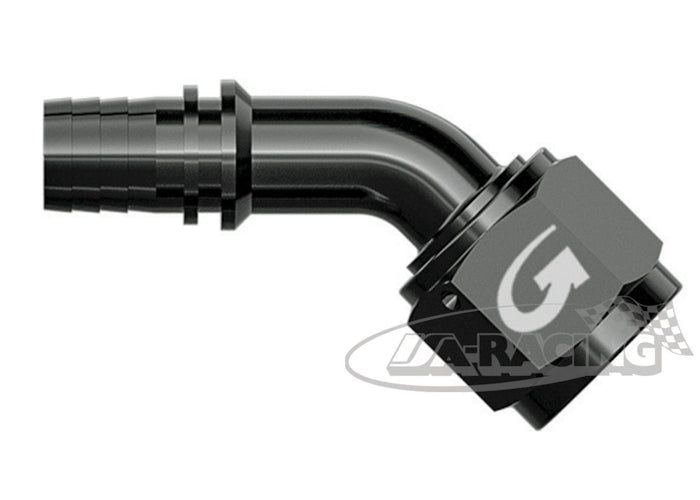 G-Line Aluminium Anschluss Serie 711 verpressbar, 45° Rohrbogen