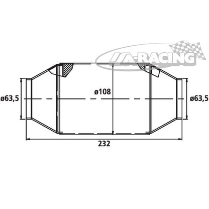 90950072 HJS Universal Tuning Katalysator