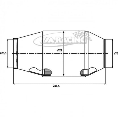 90950085 HJS Universal Tuning Katalysator