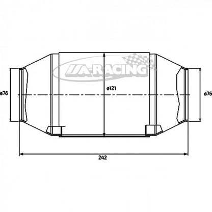 90950086 HJS Universal Tuning Katalysator