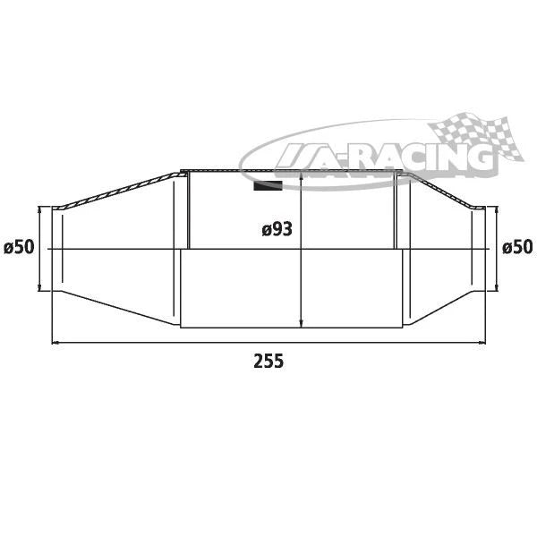 90950097 HJS Universal Tuning Katalysator